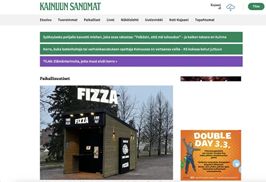 Kainuussa voi pian tilata pitsaa automaatista – Kahvila Onnikan yrittäjät tuovat Fizza-ketjun Kajaaniin