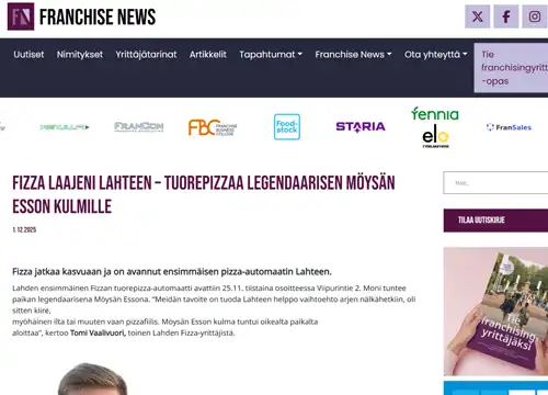 Fizza laajeni Lahteen – tuorepizzaa legendaarisen Möysän Esson kulmille