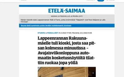 Lappeenrannan Rakuunamäelle tuli kioski, josta saa pitsan kolmessa minuutissa – Avajaisviikonloppuna automaatin kosketusnäytöltä tilattiin ruokaa jopa yöllä
