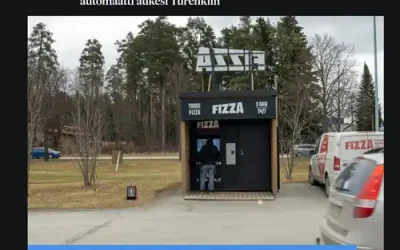Hämeenlinnan seudun ensimmäinen pitsa-​automaatti aukesi Turenkiin