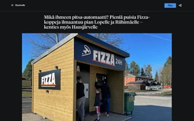 Mikä ihmeen pitsa-​automaatti? Pieniä puisia Fizza-​koppeja ilmaantuu pian Lopelle ja Riihimäelle – kenties myös Hausjärvelle