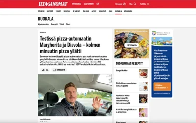 Testissä pizza-automaatin Margherita ja Diavola – kolmen minuutin pizza yllätti