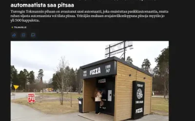 Turenkiin avattiin Fizza-automaatti – testasimme, miten automaatista saa pitsaa