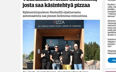 Tuusulaan avattiin automaatti, josta saa käsintehtyä pizzaa