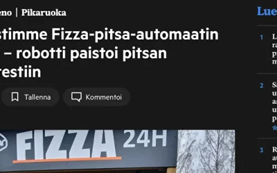 Kurkistimme Fizza-pitsa-automaatin sisälle – robotti paistoi pitsan makutestiin