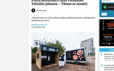 Pizza-automaatti lähti Pirkkalan Teboilin pihasta – Tänne se muutti