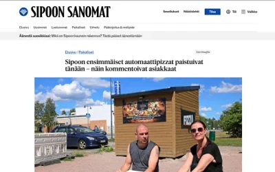 Sipoon ensimmäiset automaattipizzat paistuivat tänään – näin kommentoivat asiakkaat