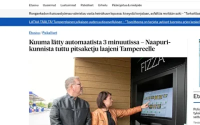 Kuuma lätty automaatista 3 minuutissa – Naapurikunnista tuttu pitsaketju laajeni Tampereelle