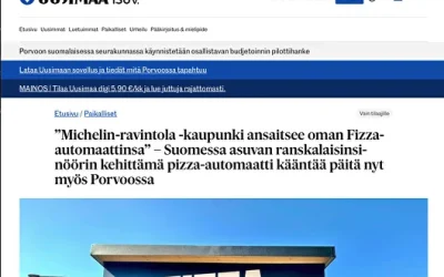 ”Michelin-​ravintola -kaupunki ansaitsee oman Fizza-​automaattinsa” – Suomessa asuvan ranskalaisinsinöörin kehittämä pizza-​automaatti kääntää päitä nyt myös Porvoossa