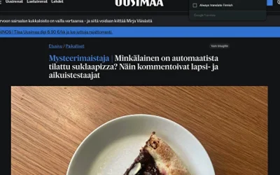 Mysteerimaistaja | Minkälainen on automaatista tilattu suklaapizza? Näin kommentoivat lapsi- ja aikuistestaajat